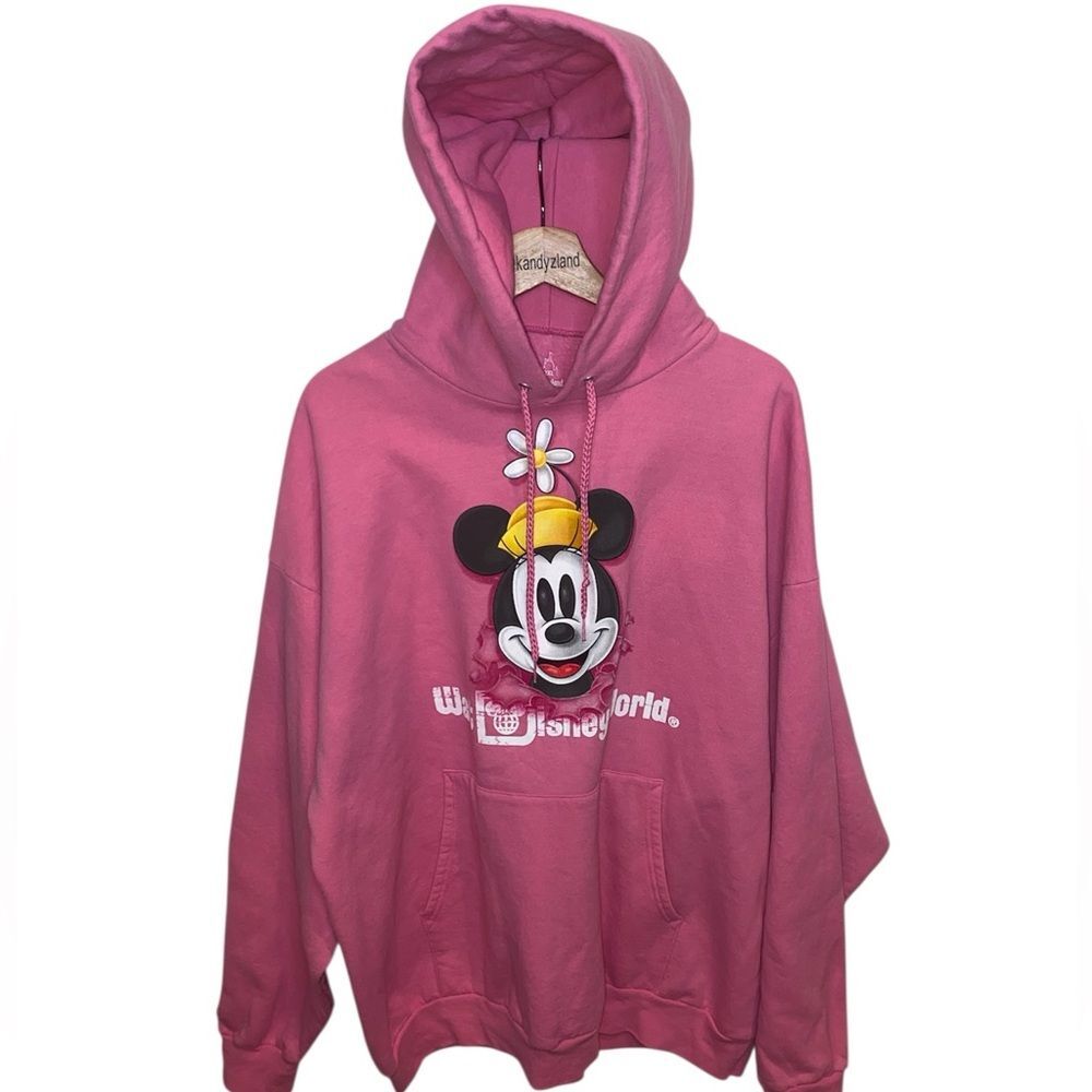 DISNEY Minnie Mouse Women’s Pink Hooded Sweatshirt